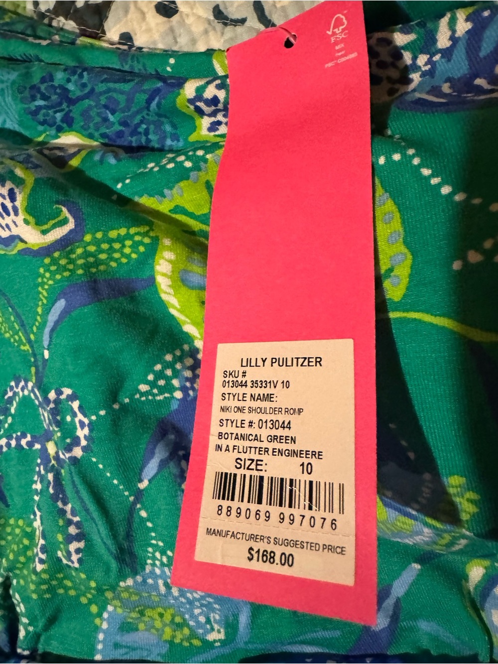 Lilly Pulitzer Niki One Shoulder Romper - Picture 2 of 4